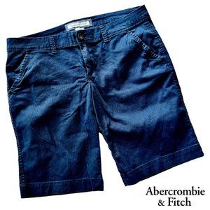 Abercrombie & Fitch AF women navy blue trouser shorts - size 10 | vintage